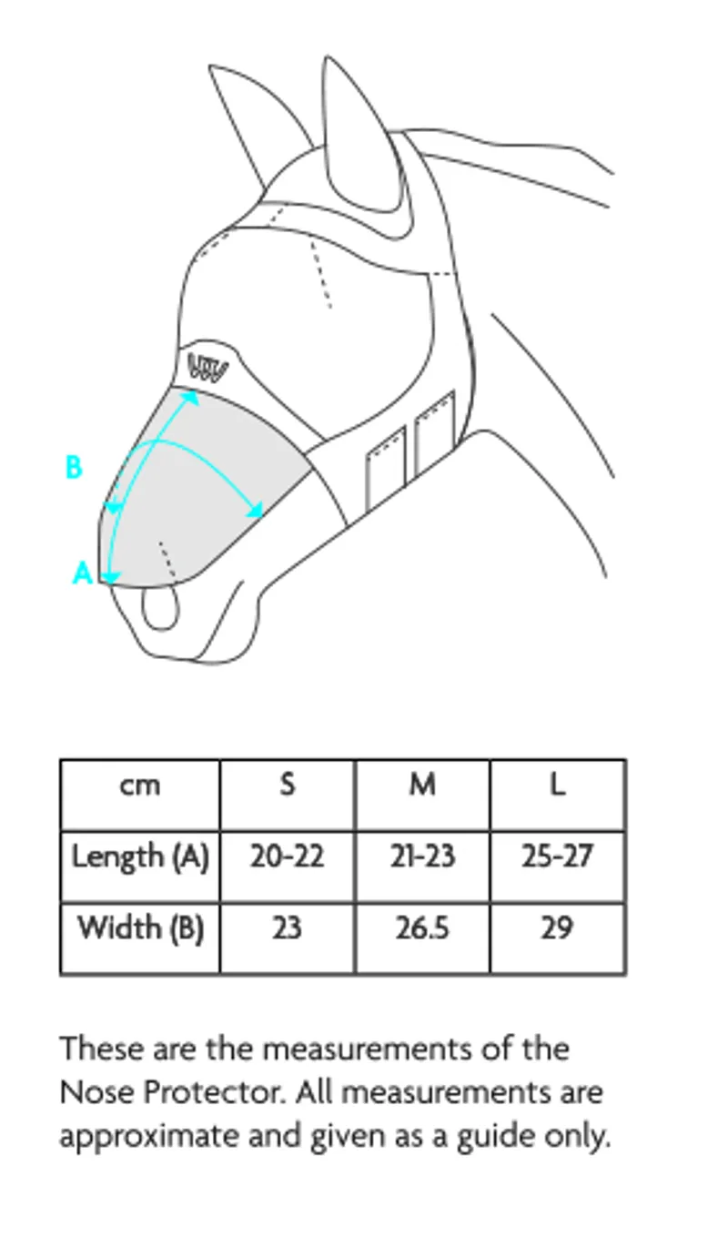 Woof Wear UV Fly Mask Nose Att Black-1